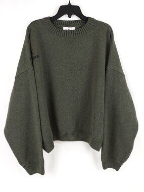 Scuffers Amore Soft Knit Crewneck Sweater In Olive Green - Men's Size L (NWOT)